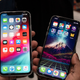 The Xr (left) is a good deal bigger than the X (right).